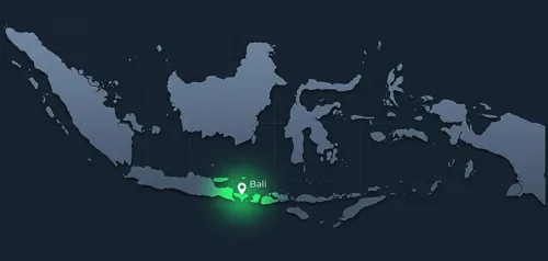 Bali location on Indonesia map